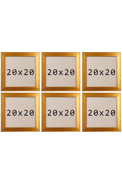 asel sanat Square Frame - Square Photo Frame - 6 Li 20X20 Photo Frame