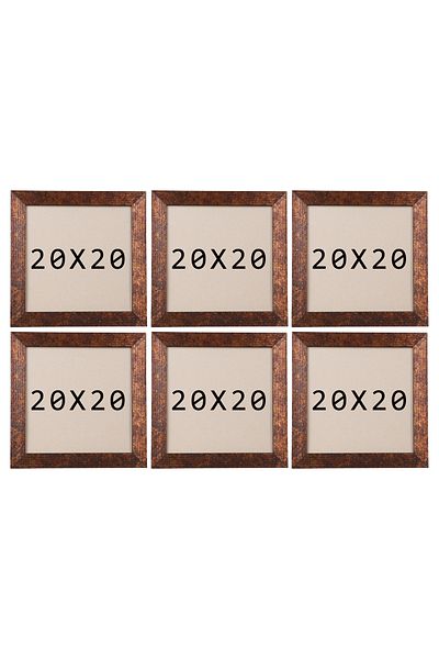 asel sanat Square Frame - Square Photo Frame - 6 Li 20X20 Photo Frame