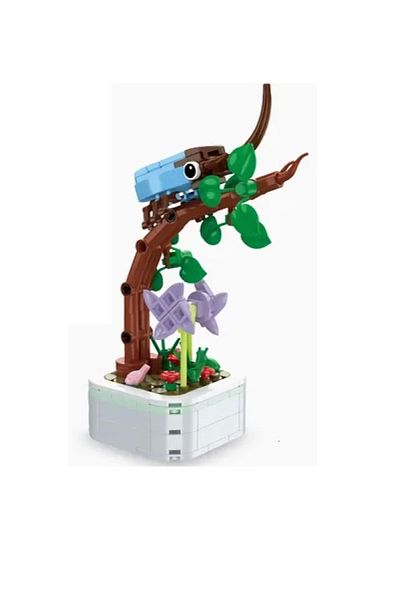 ByCaretta Cowhide 180 Pieces - Flowers and Insects Building Blocks 18800