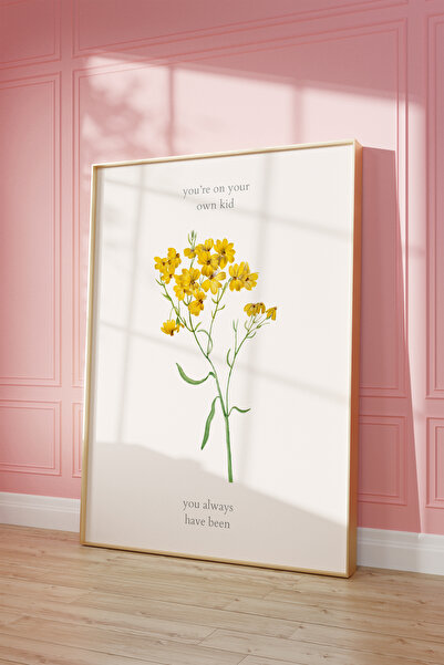 Vinca Prints Flowers Poster, Taylor Swift Lyrics Poster, Çiçek Desenli Poster...