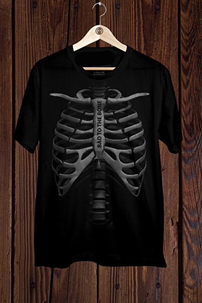 FECCY Tricou oversize din bumbac cu imprimeu Bad to the Bone