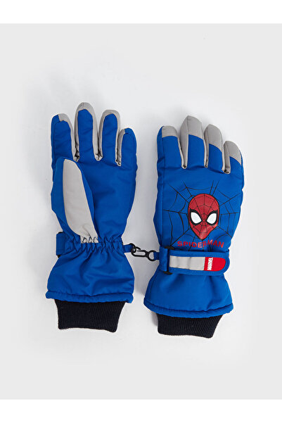 LC Waikiki Blue Printed Boy's Gloves