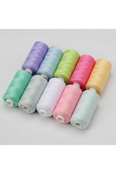 Choice Light Color Series Premium 4000 Yd Polyester Sewing Thread Bulk Pack For Diy Enthusiasts Clothing Ma