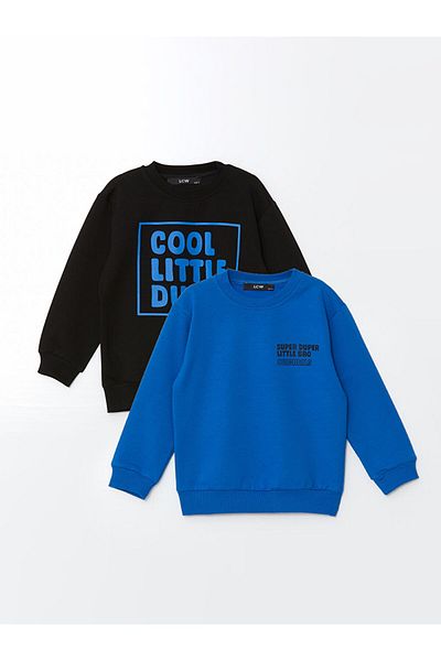 LC Waikiki Lcw Kids Crew Neck Baby Boy Sweatshirt 2 Pcs