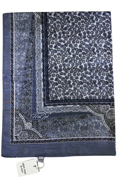Hint İpek Sparkly Ethnic Etro Retro Pattern Μεταξένιο Σάλι Ευφυΐας