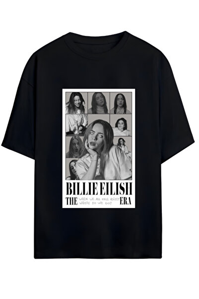 MAGORS TRICOU OVERSIZE DIN BUMBAC, DESIGN UNISEX, BILLIE EILISH