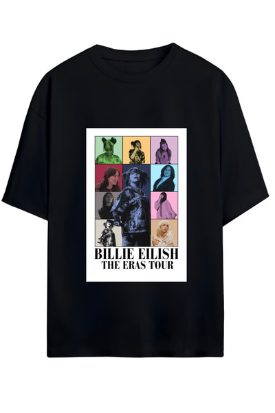 MAGORS Tricou unisex supradimensionat din bumbac, creat de Billie Eilish pent...