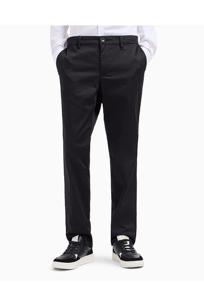 Armani Exchange Ανδρικό βαμβακερό Chino Slim Fit Μαύρο Παντελόνι 8NZP20 ZN1RZ-1200