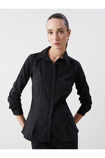 LC Waikiki Γυναικείο πουκάμισο μακρυμάνικο Poplin - S5FM49Z8