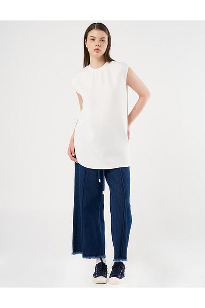 KYR Ecru Sleeveless T-Shirt
