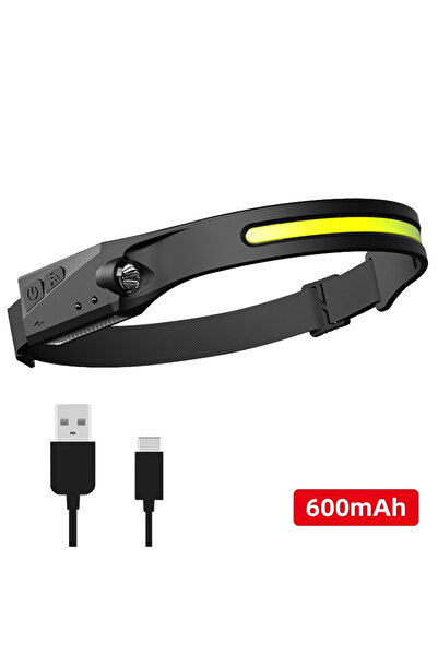 Choice1 TD01-600mAh مصباح أمامي حثي COB LED مصباح أمامي بمستشعر بطارية مدمجة ...