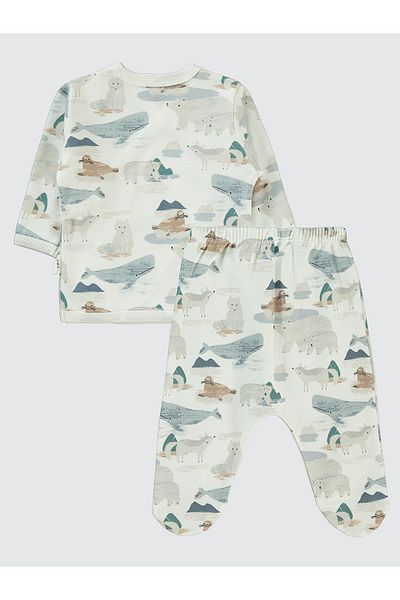 Civil Baby Ecru Baby Boy Bodysuit Set