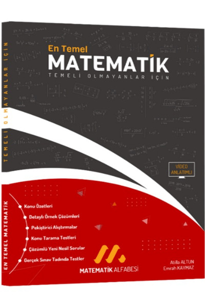 KR Akademi Yayınları Matematik Alfabesi En Temel Matematik / Atilla Altun / K...