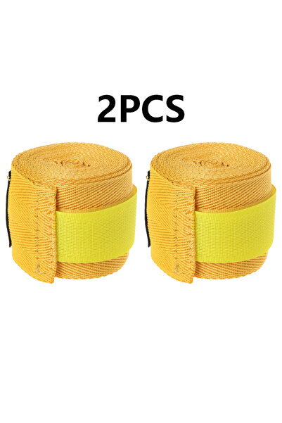Choice ضمادات تدريب ملاكمة قطنية صفراء 5 أمتار، قطعتان، 1.5/2/3/5 أمتار، ضماد...