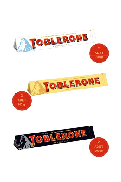 Toblerone Çikolata 100 G - 6'lı Karma Paket