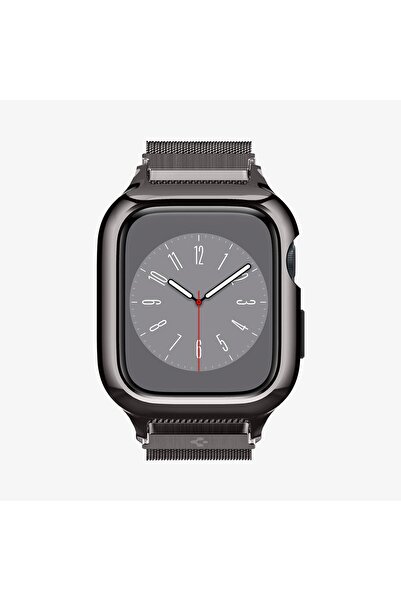 Spigen Apple Watch 45mm - Μεταλλική Θήκη Fit Pro Γραφίτη και Λουράκι Cord, Σε...