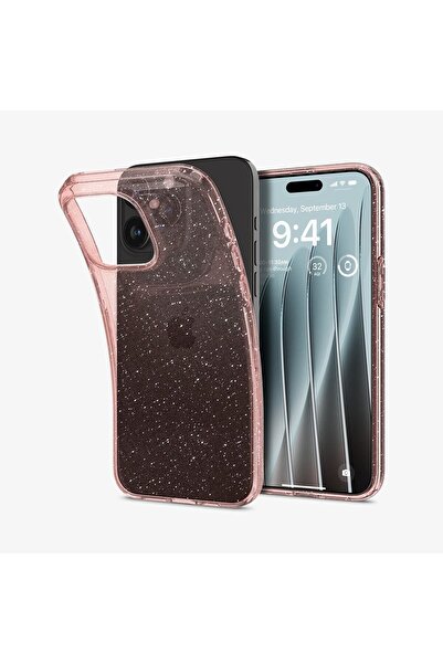 Spigen İphone 15 Pro Max Kılıf Liquid Crystal 4 Tarafı Tam Koruma Crystal Quartz - Acs06560