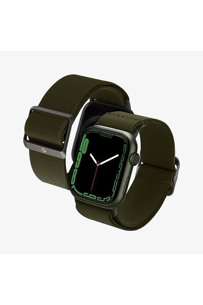 Spigen Apple Watch 42mm 10 - 41mm 9/8/7 - 40mm SE2/SE/6/5/4 Kordon Kayış Band Lite Fit Khaki - AMP02292