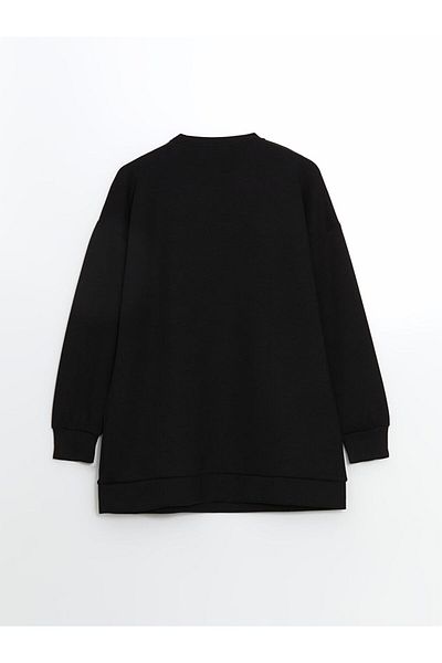 LC Waikiki Γυναικείο φούτερ με λαιμόκοψη Oversize - S5GY56Z8