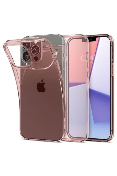 Spigen Husa iPhone 13 Pro, model Crystal Flex, cu finisaj Rose Crystal