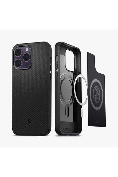 Spigen IPhone 14 Pro Max Case Mag Armor MagFit Matte Black with MagSafe - ACS04844