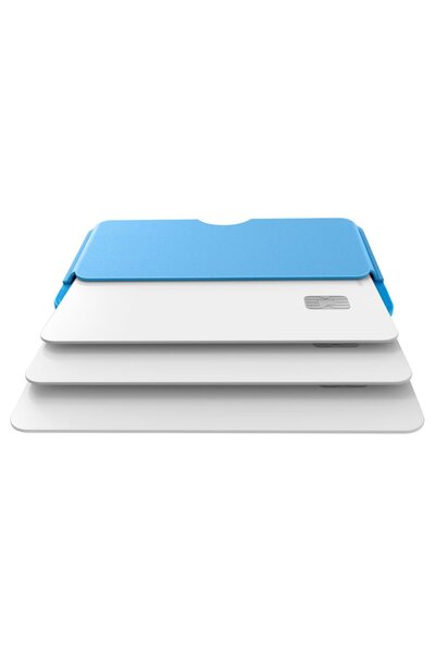 Spigen Caseology for iPhone with Magsafe with 3 Cards Magnetic Wallet Folder Pop Sky Blue - Afa07231