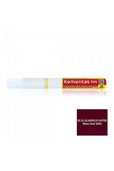 Kementaş 02.11.31.000012-116700 Wine Red 3005 Touch Up Pen Full Cover Touch Up Pens