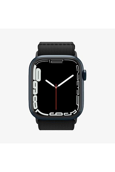 Spigen Apple Watch 49mm Ultra 2/1-46mm 10 - 45mm 9/8/7 - 44mm SE2/SE/6/5/4 Kayış Lite Fit Black - AMP02286