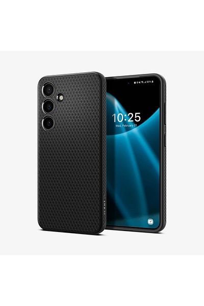 Spigen Galaxy S24 Liquid Air Matte Black Case - ACS07347