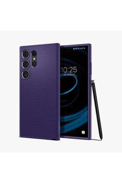 Spigen Galaxy S24 Ultra Kılıf Liquid Air Deep Purple - ACS07449