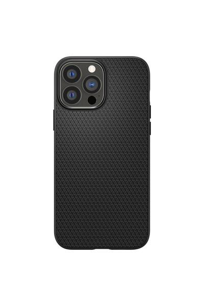 Spigen iPhone 13 Pro Max Kılıf Liquid Air Matte Black - ACS03201