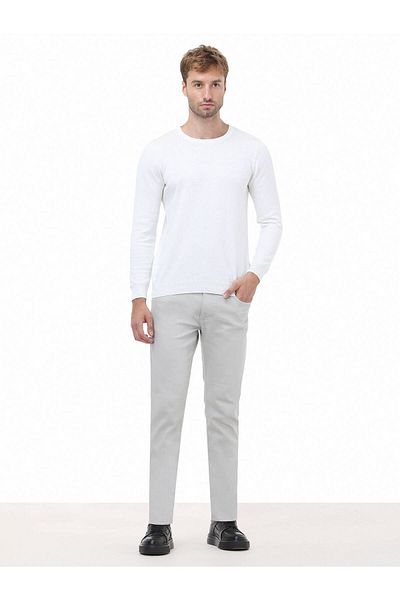 Kip Crew Neck Ecru Cotton Knitwear