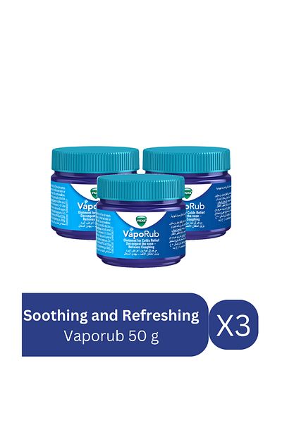 Vicks بخاخ مهدئ ومنعش 50 جرام × 3