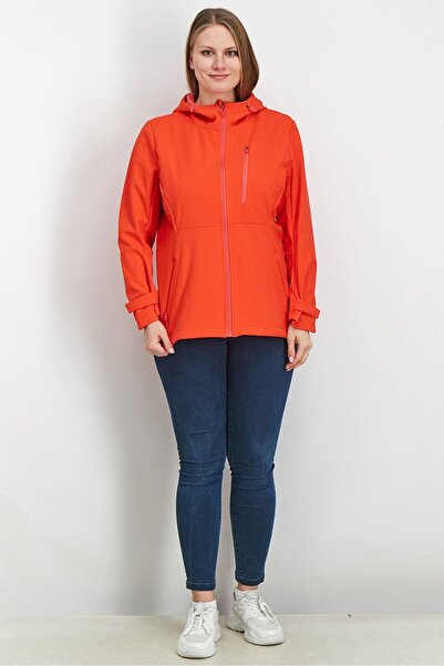 Tchibo Women Plain Soft Shell Jacket, Red