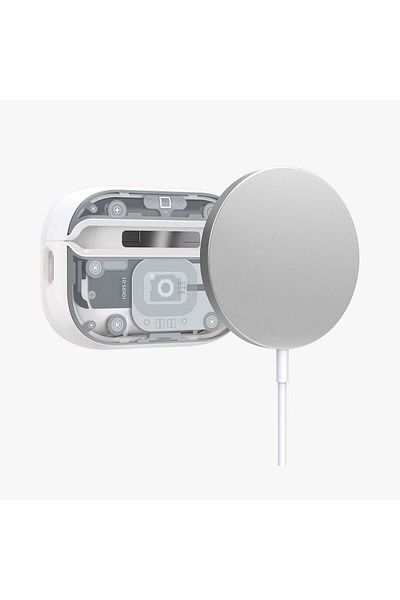 Spigen AirPods Pro (2Nd Generation) Compatible Case Ultra Hybrid Zero One White with Magfit Magsafe - Ac