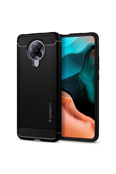 Spigen Калъф Rugged Armor за Xiaomi Poco F2 Pro, матово черен