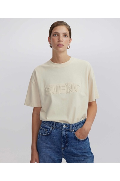 İpekyol 3d sloganlı tişört