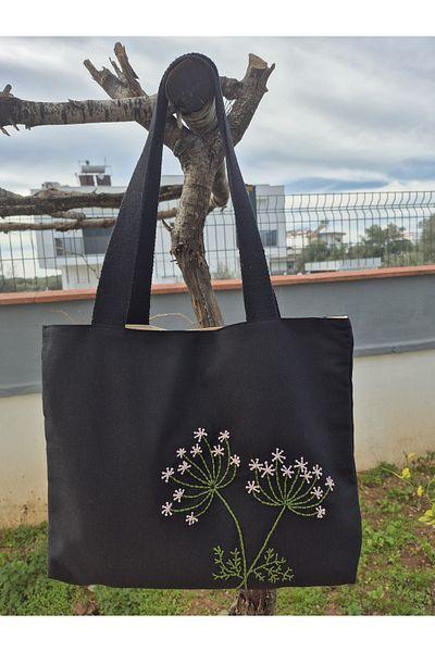 Handream Deer Weed Black Cloth Shoulder Bag