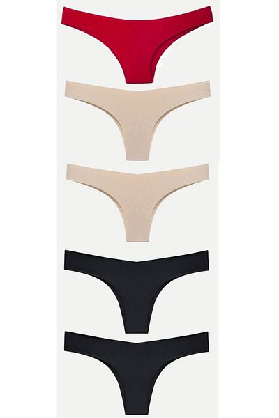 GECKO COLLECTION Chiloți de damă GECKO tăiați cu laser BRAZILIAN TANGA 5 buc