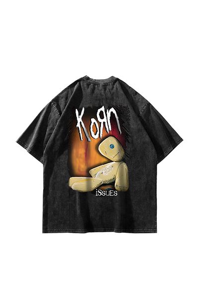 Sekizbiraltı Μπλουζάκι Unisex Oversize με μαύρη πλάτη που πλένεται