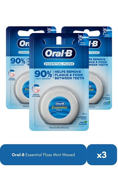 Oral-B Essential Floss Mint waxed X3