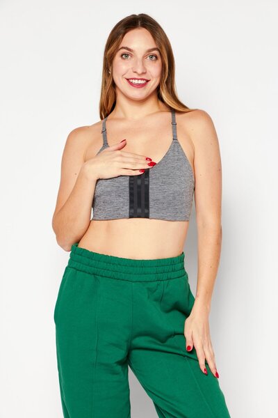 adidas Women Padded Sports Bra, Grey