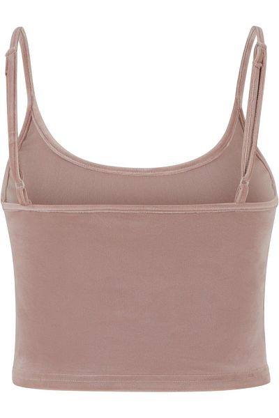 Urban Classics Kurzes Samttop für Damen