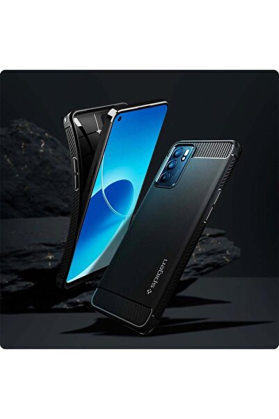 Spigen Oppo Reno6 5G Kılıf Rugged Armor Black - ACS04312