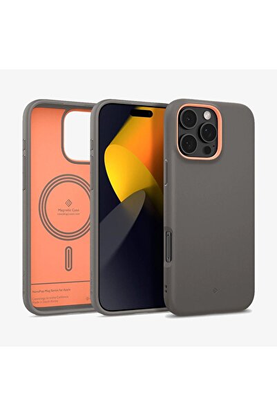 Spigen Caseology Iphone 16 Pro Max Kılıf Nano Pop Mag Magsafe Özellikli Papaya Gray - Acs08043