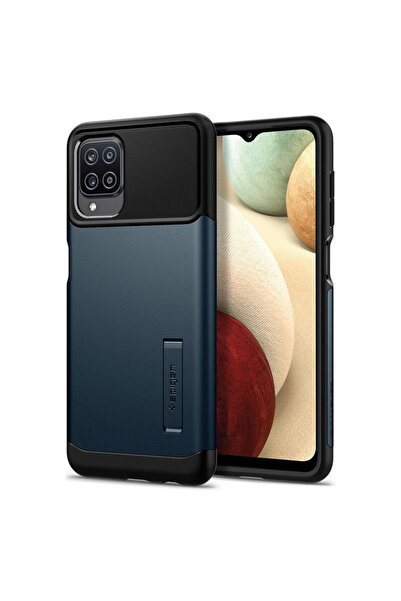Spigen Galaxy A12 Kılıf Slim Armor Metal Slate - ACS02585
