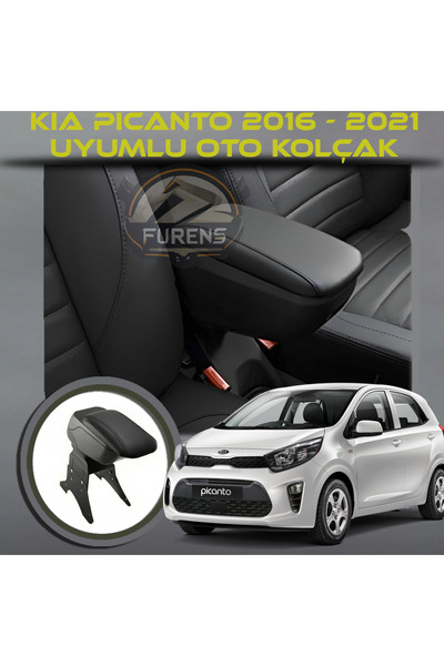 STS Oto Aksesuar kia Picanto 2016 - 2021Uyumlu Kol Dayama Ve Kolçak Sürgülü B...