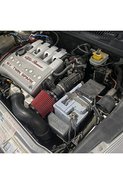 carlone Alfa Romeo 156 Performans Açık Hava Filtresi 7.6cm Kırmızı