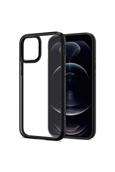 Spigen iPhone 12 / 12 Pro Kılıf Ultra Hybrid Matte Black - ACS01703