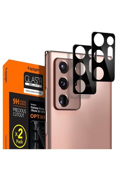 Spigen Galaxy Note 20 Kamera Lens Camı Koruyucu tR Optic Glass Black (2 Adet)...